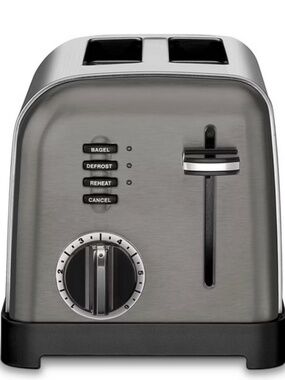 Cuisinart 2-Slice Classic Toaster - Black Stainless Steel - CPT-160BKSP1:NEW